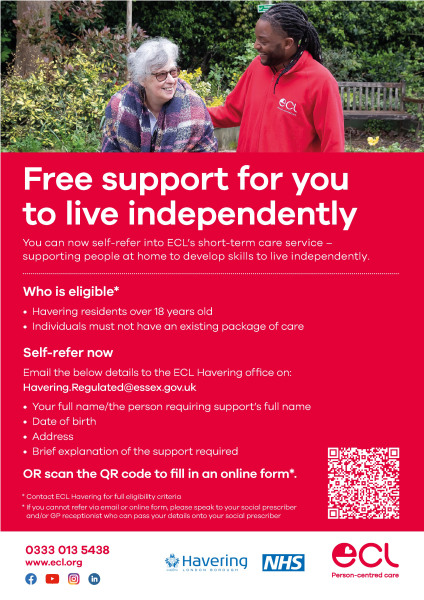 free support for you to live independently